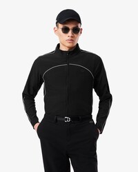 Stretch-Trainingsjacke mit Ziernähten