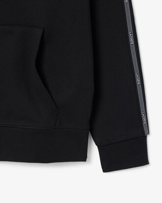 Hoodie mit Rei&szlig;verschluss und Logostreifen