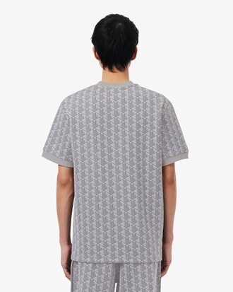T-Shirt aus Jacquard mit Monogramm