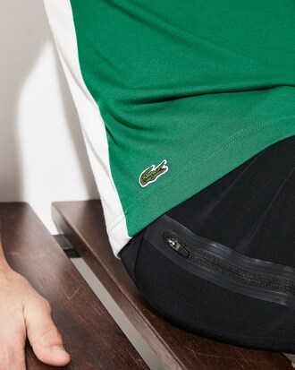 Herren LACOSTE SPORT Rundhals T-Shirt mit 3D-Schriftzug