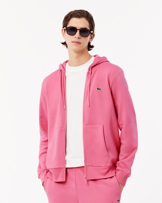Hoodie aus Fleece mit Reißverschluss