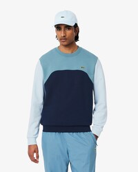 Sweatshirt aus Baumwollfleece, mit Colorblock-Design