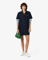 Denim-Kleid mit kurzen &Auml;rmeln