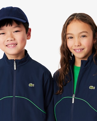 Wasserabweisende Trainingsjacke aus Taft