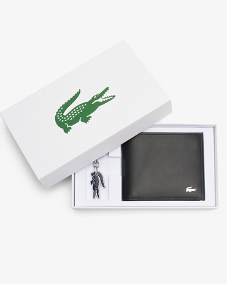 Mittelgroße Brieftasche FG aus Leder mit Schlüsselhalter