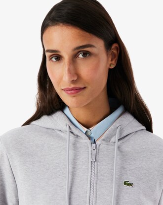 Fleece-Hoodie mit Rei&szlig;verschluss