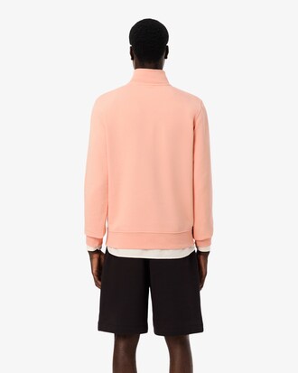 Fleece-Sweatshirt mit Rei&szlig;verschluss und hohem Kragen