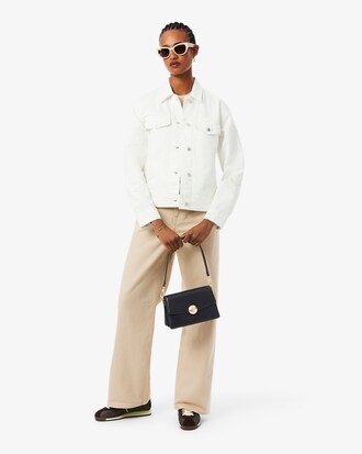 Ledertasche Tennis Bliss mit Klappverschluss