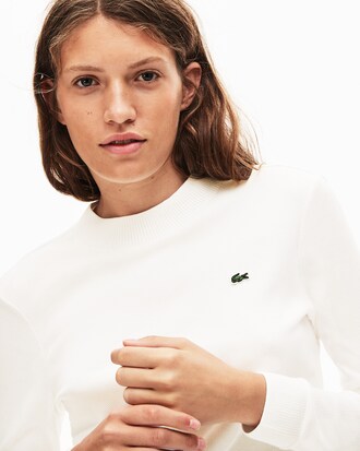 Damen T-Shirt aus Ripp-Gewebe LACOSTE L!VE