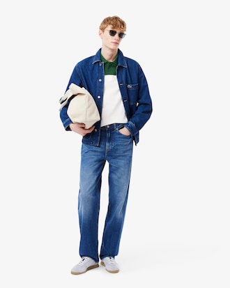 Regular Fit-Polohemd L.12.12 mit Colorblock-Design