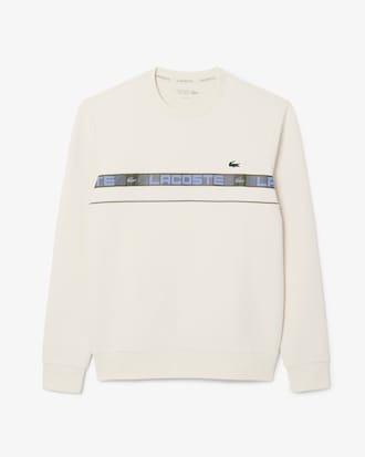 Tennis-Sweatshirt mit Branding-Streifen