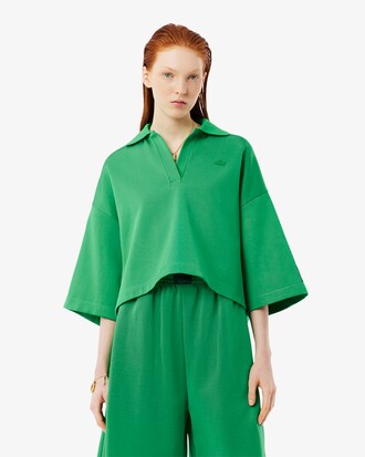 Boxy Cut-Sweatshirt Runway mit Polokragen