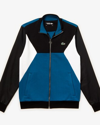 Herren LACOSTE SPORT Sweatshirt aus Bi-Material mit Colourblocks