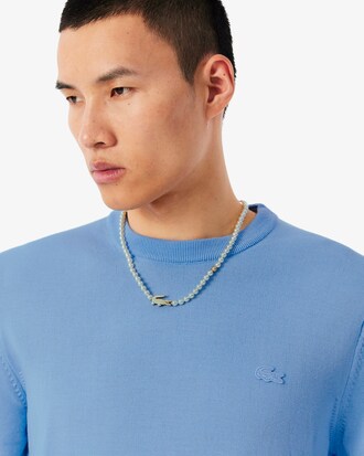 Pullover aus Merinowolle mit Rundhalsausschnitt