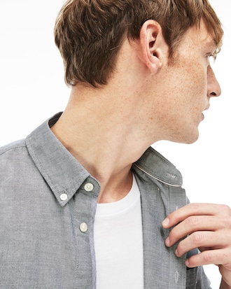 Regular Fit Herren-Hemd aus Oxford-Baumwolle