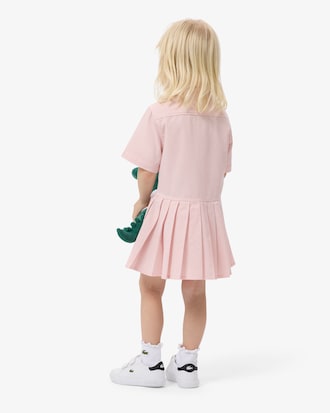 Hemdkleid aus Popeline mit Faltenrock