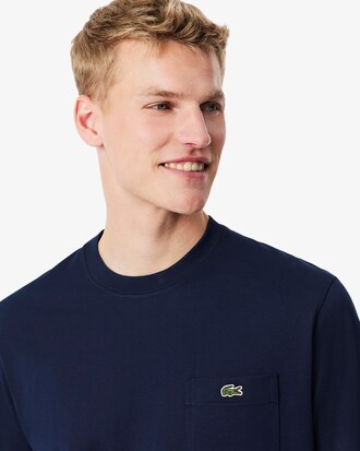 Baumwoll-T-Shirt mit Brusttasche