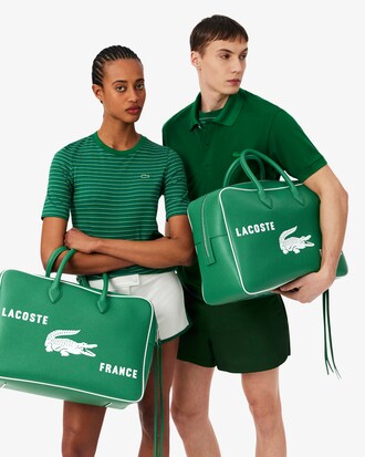 Gro&szlig;e Sporttasche Runway aus bedrucktem Leder