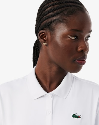 Golf-Polohemd aus Stretchmaterial mit UV-Schutz, Slim Fit