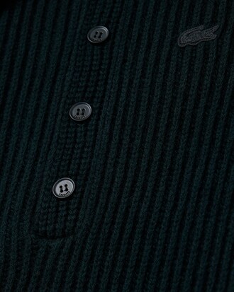 Pullover Runway aus Wolle mit Zopfmuster und Kragen