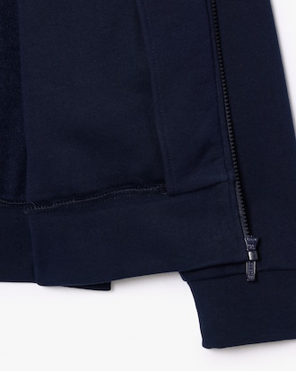 Sweatshirt aus Fleece mit hohem Kragen und Reißverschluss