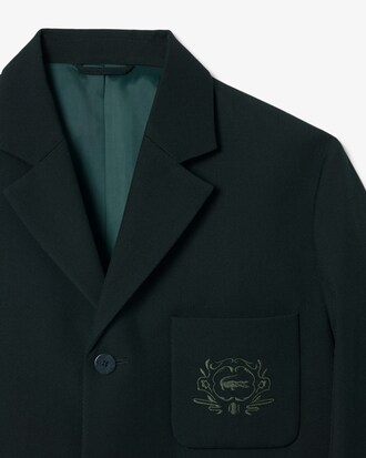 Blazer aus Wolle mit Wappendetail