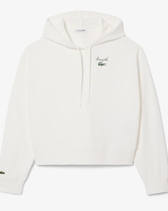 Hoodie aus Fleece mit Logo