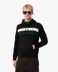 Hoodie aus Fleece mit Colorblock-Design