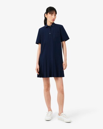 Polokleid aus Popeline mit kurzen &Auml;rmeln