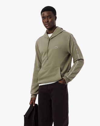 Hoodie mit Rei&szlig;verschluss und Logostreifen