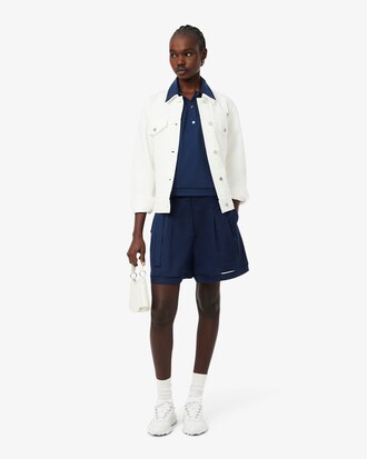 Oversized-Polohemd aus flie&szlig;endem Twill