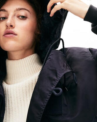 Unisex LACOSTE x Alpha Industries Colourblock-Fliegerjacke