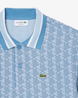 Classic Fit-Polohemd mit Monogramm aus Jacquard