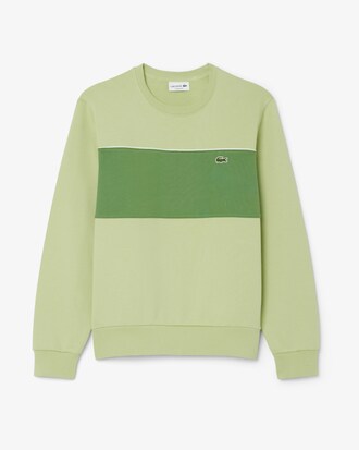 Fleece-Sweatshirt mit Colorblock-Design