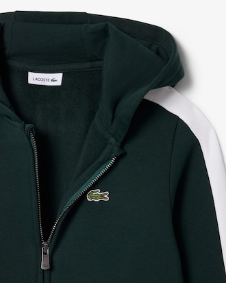 Fleece-Hoodie mit Rei&szlig;verschluss