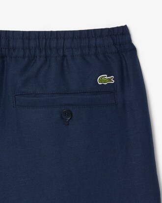 Regular Fit-Shorts aus Leinen