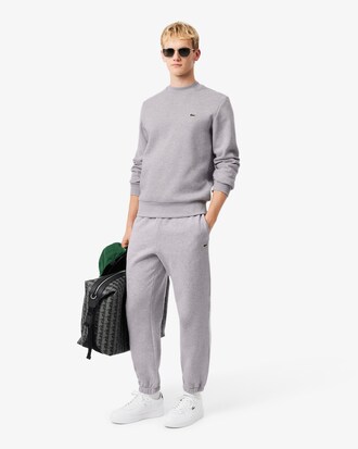 Sweatshirt aus Fleece mit Rundhalsausschnitt