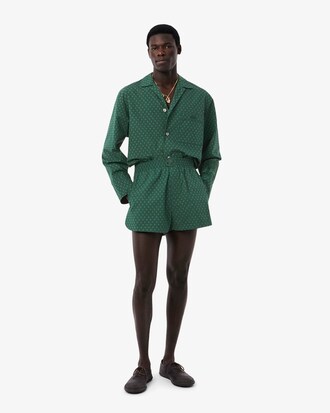 Bedruckte Shorts Runway aus Popeline
