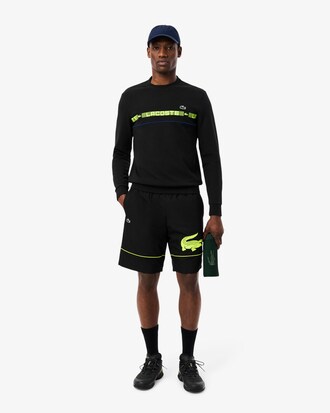 Tennisshorts aus Diamant-Taft mit Print