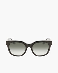 Ovale Acetat-Sonnenbrille mit Kroko-Print