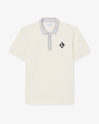 Franz&ouml;sisches Classic Fit-Polohemd mit Badge