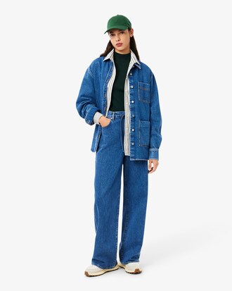 Rippstrickpullover aus Merinowolle mit hohem Kragen