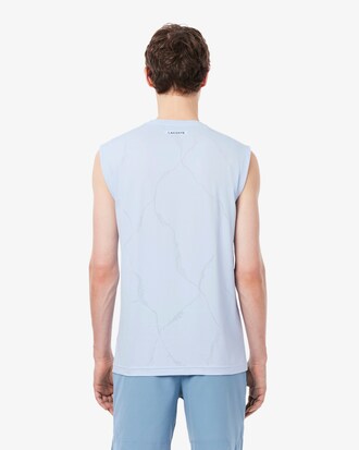 Tennis-Tanktop aus Jacquard mit Kroko-Print und Ultra-Dry-Technologie