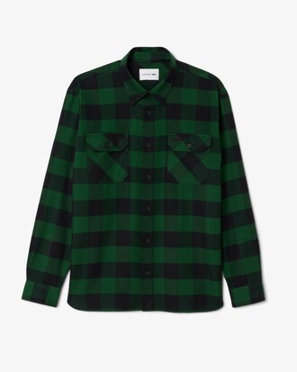 Übergroßes Overshirt aus karierter Baumwolle