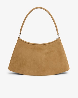 Mittelgro&szlig;e Handtasche Lenglen aus Wildleder