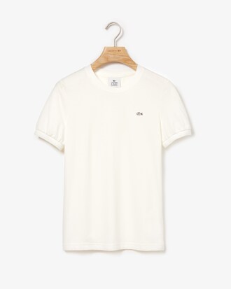 Damen T-Shirt mit Ballon-Ärmeln LACOSTE L!VE