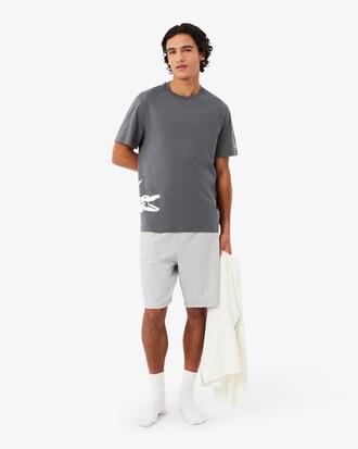 Loungewear-T-Shirt aus Baumwolle mit Druck