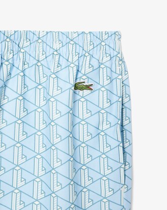 Leichte Shorts mit Monogramm-Druck