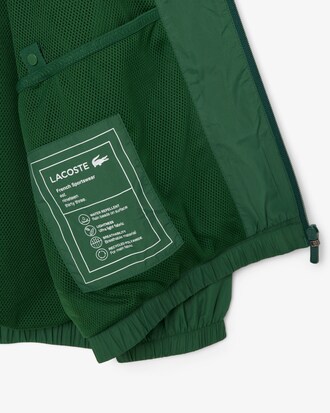 Wasserabweisende Trainingsjacke mit Kapuze