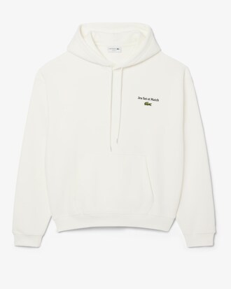 Hoodie aus Fleece mit mehreren Prints